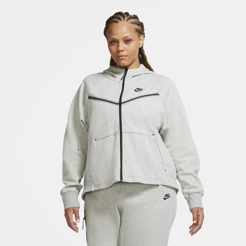 Nike Sportswear Tech Fleece Windrunner Sudadera Con Capucha Con Cremallera Completa - Mujer - Gris