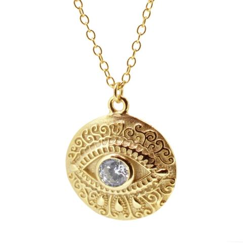 Collar Moneda Udyat Gold