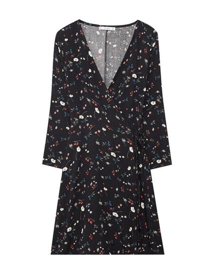 Vestido Cruzado Estampado