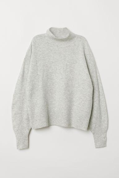 H & M - Pullover Con Colletto - Grigio