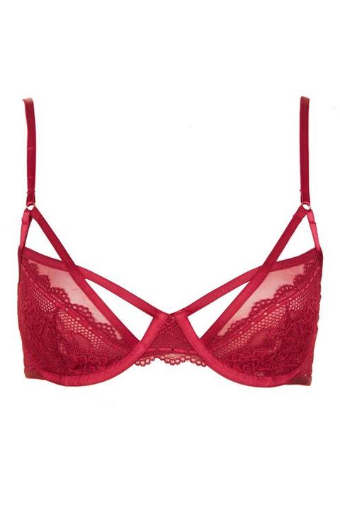 Lacey Strap Underwire Bra - Lingerie - Clothing