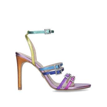 Kurt Geiger London Women's Strappy Sandals Multi/other Rainbow Stiletto Pierra