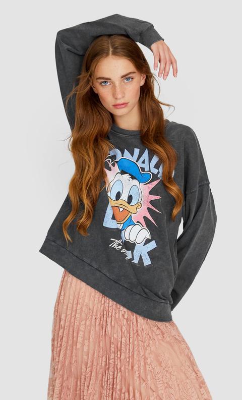 Sudadera pato 2025 donald stradivarius