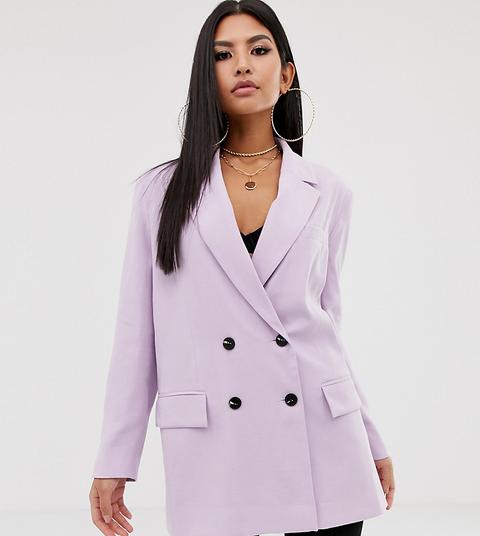 Asos Design - Dad - Blazer Lilla - Viola