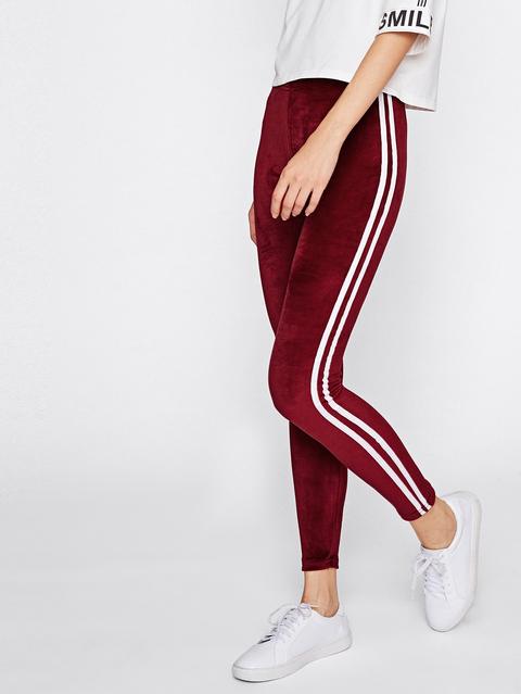 Leggings Velvet Stripe Laterali