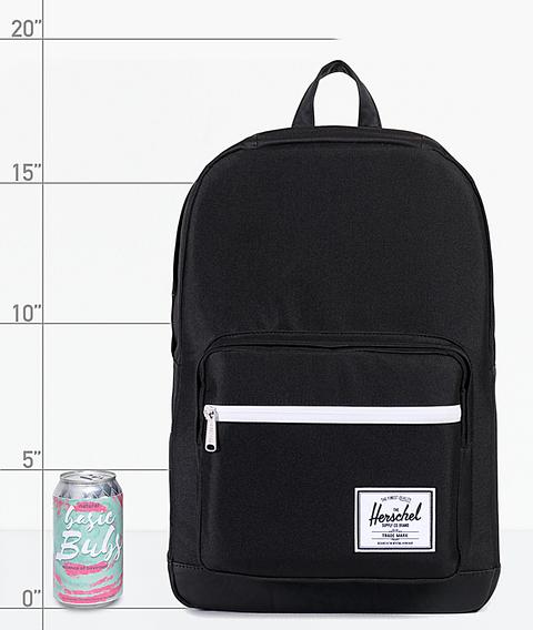 Herschel Supply Co Pop Quiz Black Black 22l Backpack Zumiez From Zumiez On 21 Buttons