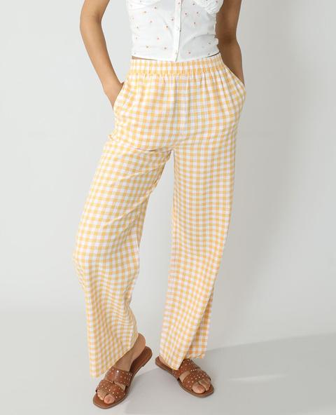 Pantalon Wide Legs Vichy