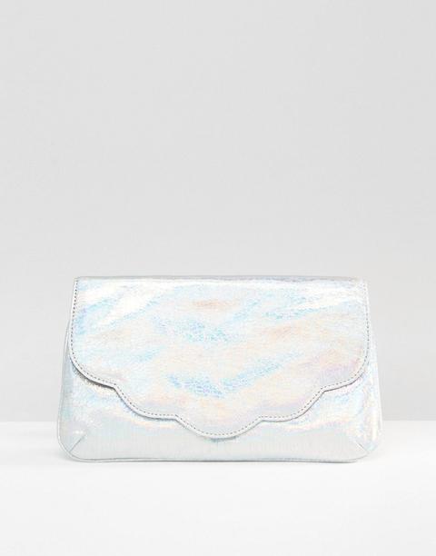 Asos - Pochette Smerlata Metallizzata - Argento