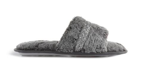 Grey Fluffy Sliders