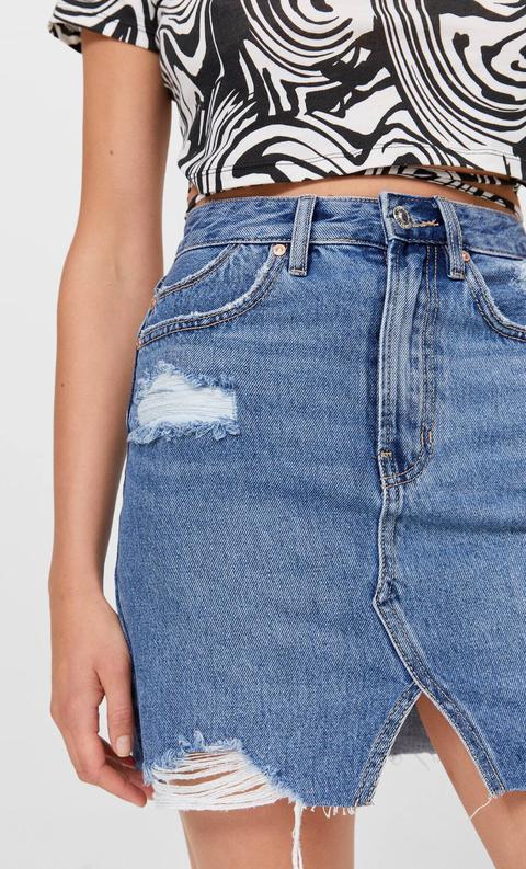 Falda Mini Denim