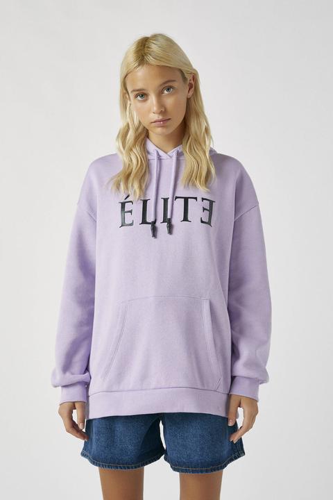 Sudadera Élite X Pull\u0026amp;bear Lila de Pull and Bear en 21 Buttons