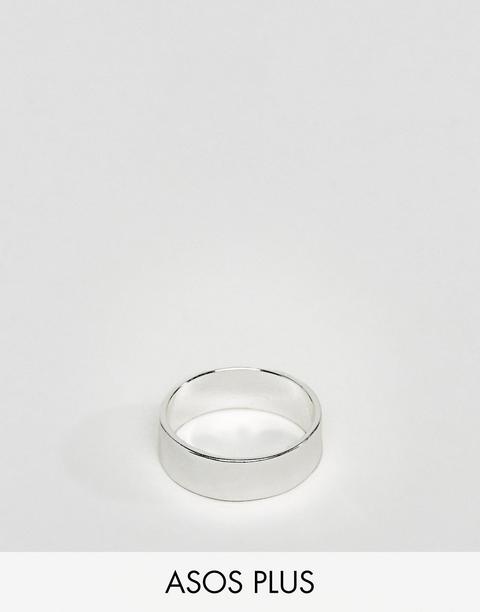 Asos Design Plus - Anello Argento - Argento