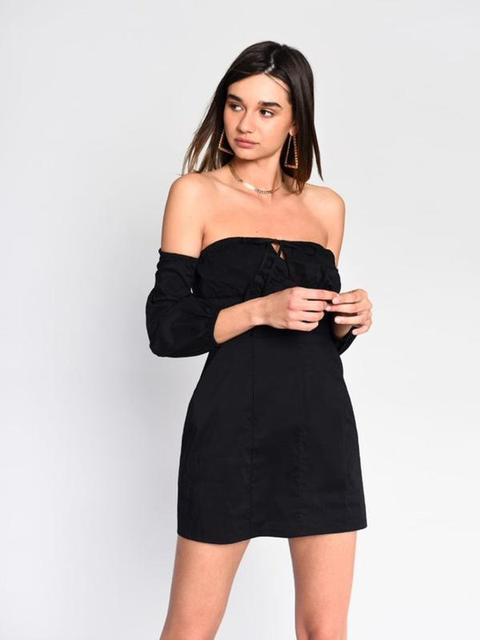 Black Bardot Dress