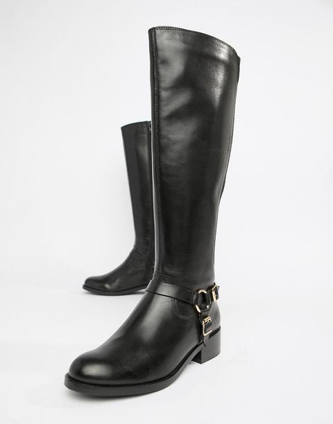 Carvela - Stivali Da Equitazione In Pelle Al Ginocchio - Nero