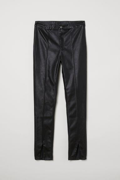 H & M - Pantaloni In Finta Pelle - Nero