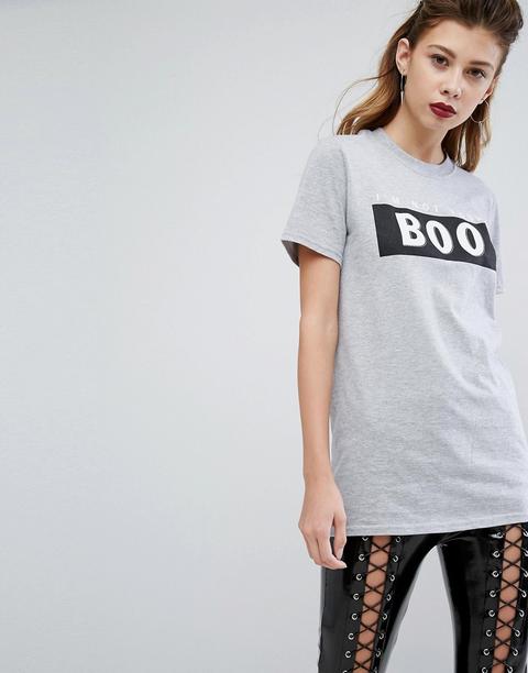 Camiseta Con Eslogan I'm Not Your Boo Para Halloween De Boohoo