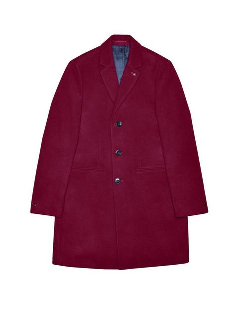 Cherryade Faux Wool Overcoat