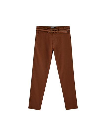 chino skinny pull and bear