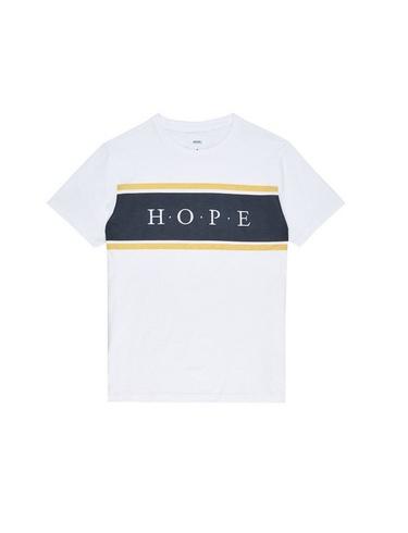 Mens White Hope Embroidered T-shirt, White