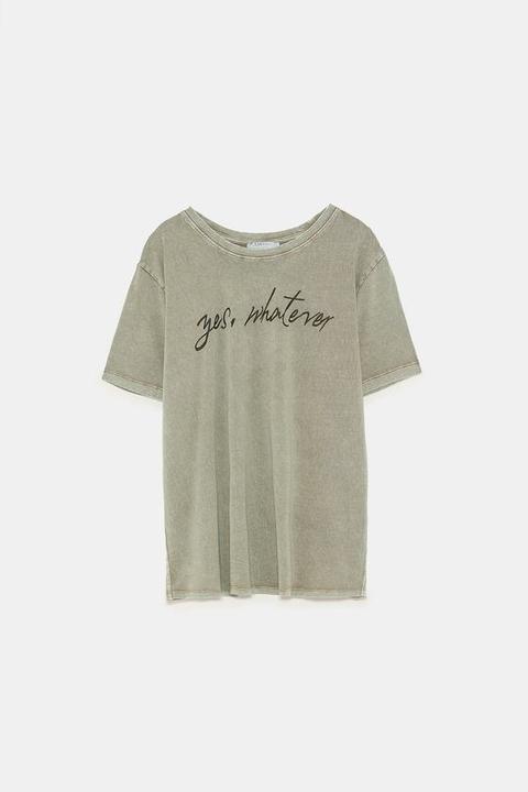 Oversize-shirt Mit Schriftzug