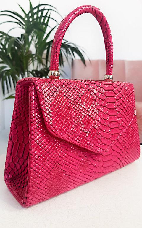 croc print handbag