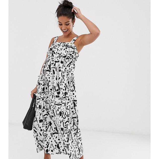 asos maternity dungaree dress