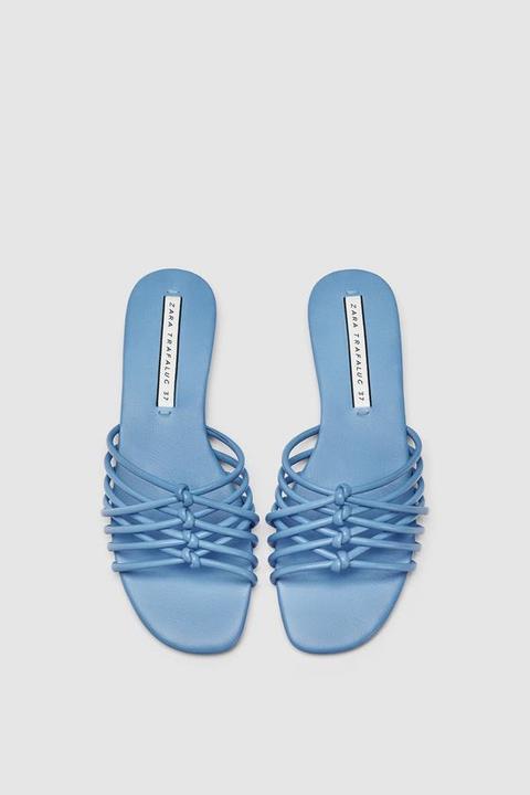 Tubular Flat Sandals from Zara on 21 