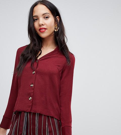New Look Tall - Camicia Bordeaux - Rosso