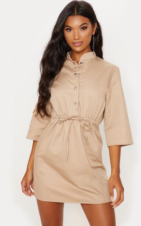 Stone Utility Shirt Dress