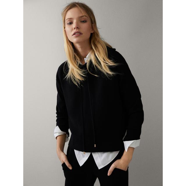 Jersey Capa Punto Negro Capucha from Massimo Dutti on 21 Buttons