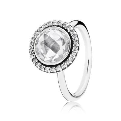 Anello Cocktail In Argento Con Zirconia Cubica