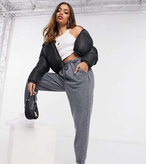 Missguided Petite - Joggers Oversize - Gris Délavé