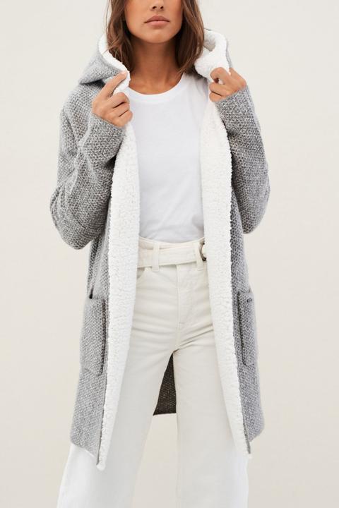 Outlet Chaqueta De Tejidos Cruzados Con Bolso