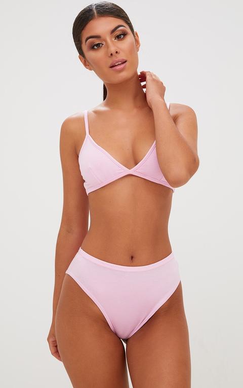 Baby Pink Femme Forever Bra And Knicker Set