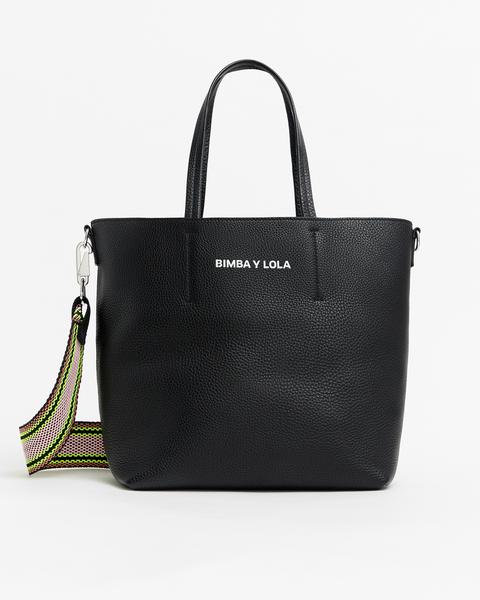 Bolso Shopper L Piel Negro