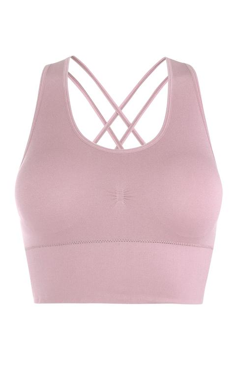 Pink Longline Crop Top