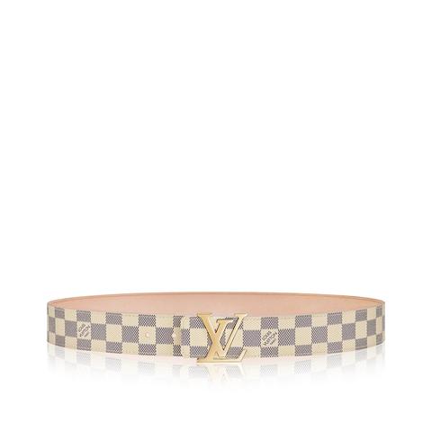 Lv Initials Damier Azur Belt