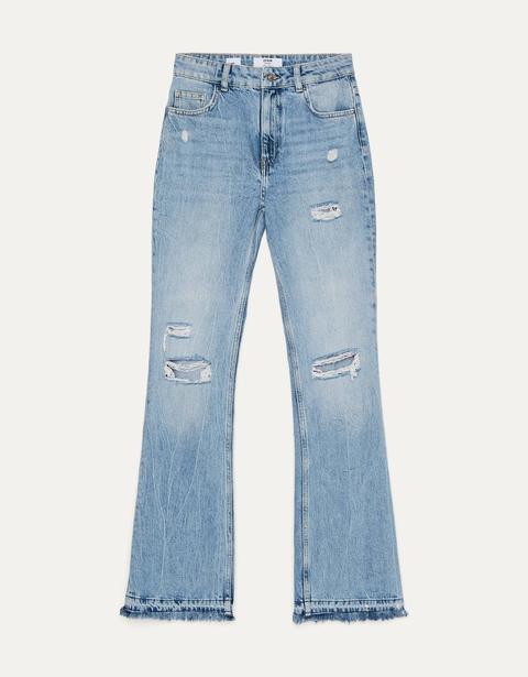 Jeans Flare Rotos