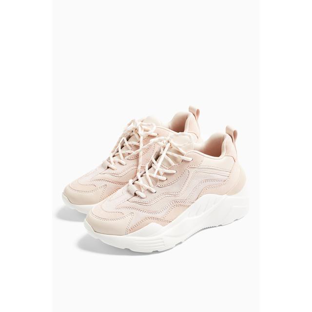 blush pink trainers