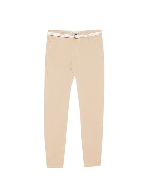 Pantaloni Tipo Chino Con Cintura