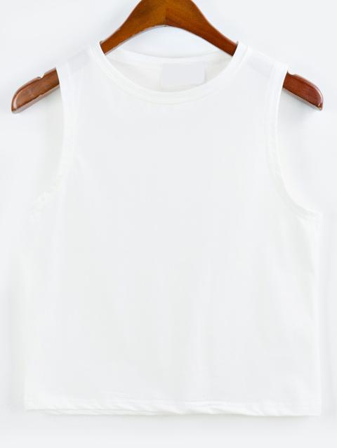 Top Crop Tank Blanco