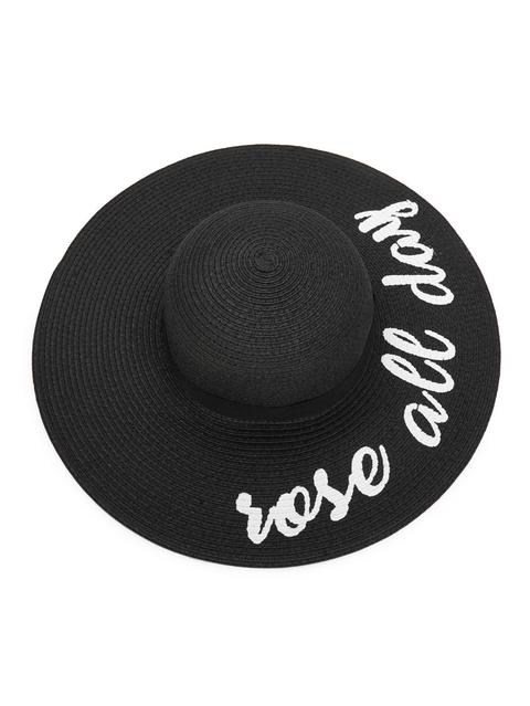 Cappello Di Paglia Con Stampa Di Lettera