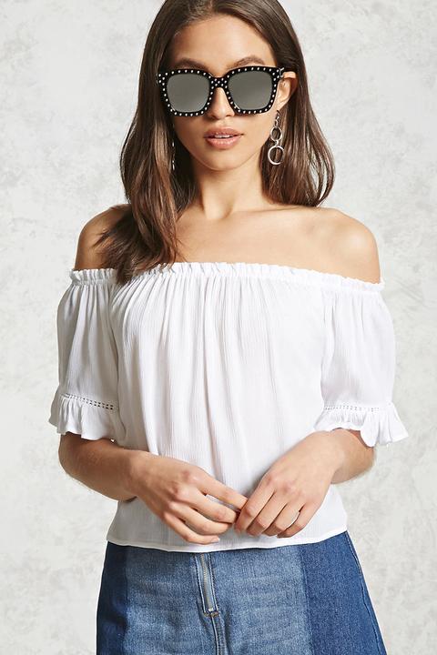 Off-the-shoulder Crop Top