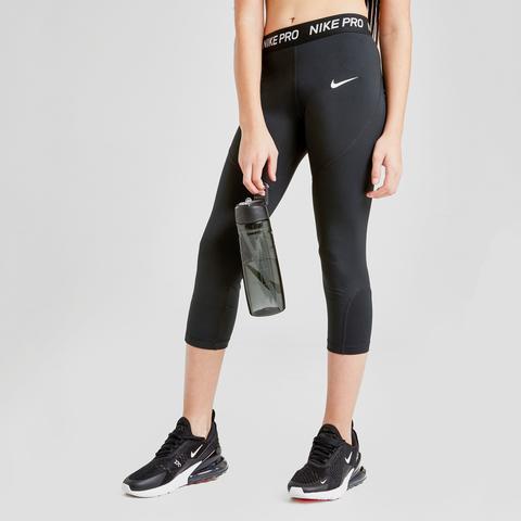 Nike Pro Girls' Capri Tights Junior - Black - Kids from Jd Sports on 21  Buttons