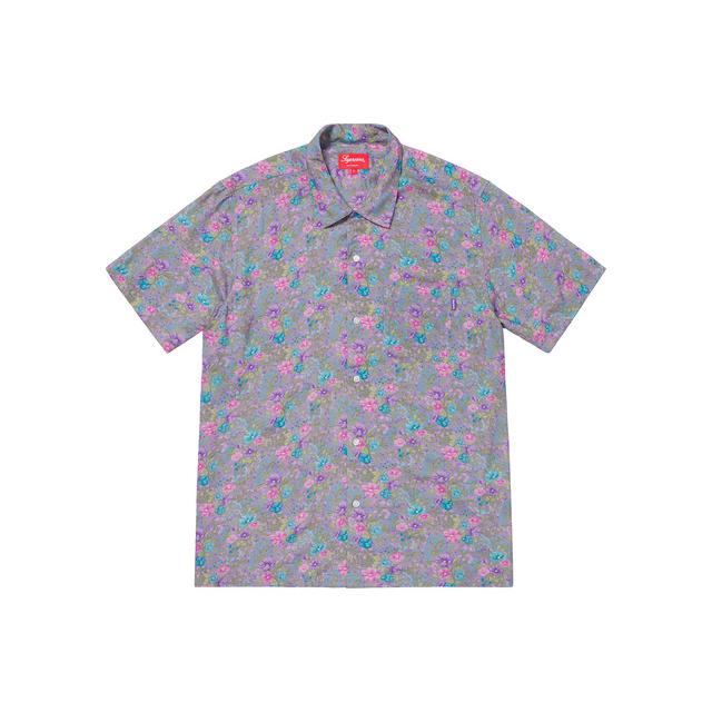 supreme floral button up