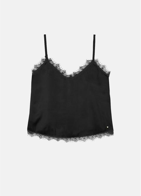 Top Alexia Puntilla Y Saten