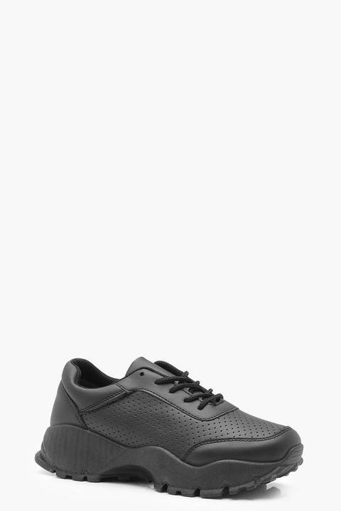 Chunky Sole Lace Up Trainers