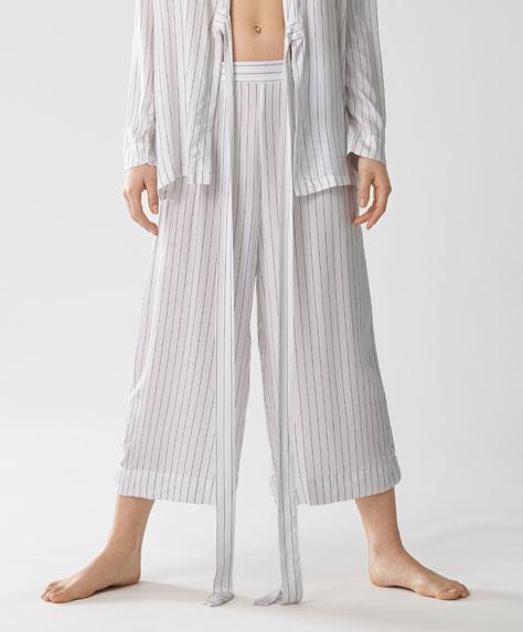 Pantaloni A Righe Sottili