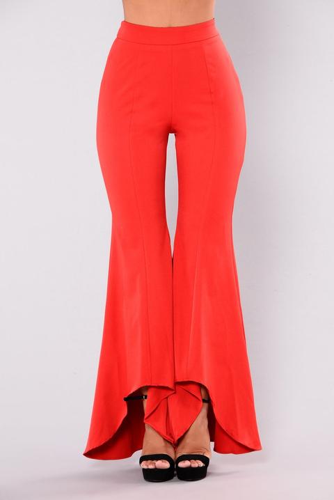 Bellisima Flare Pants - Red