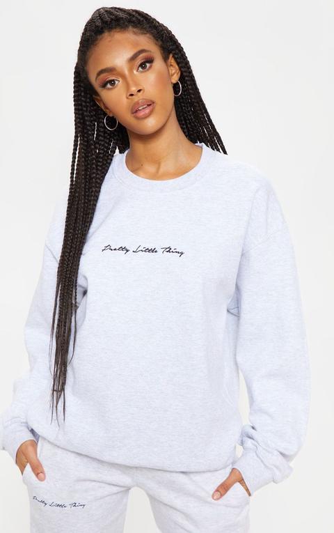 pretty little thing grey sweatshirt